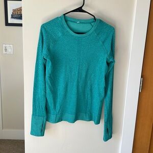 lululemon athletica Teal Long Sleeve Top pullover